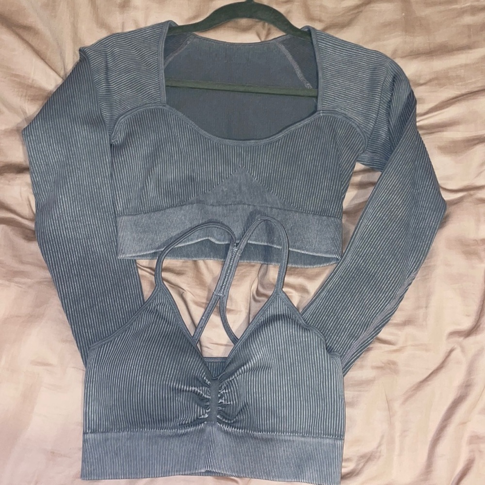 Bo+Tee dupe crop top and bra set!